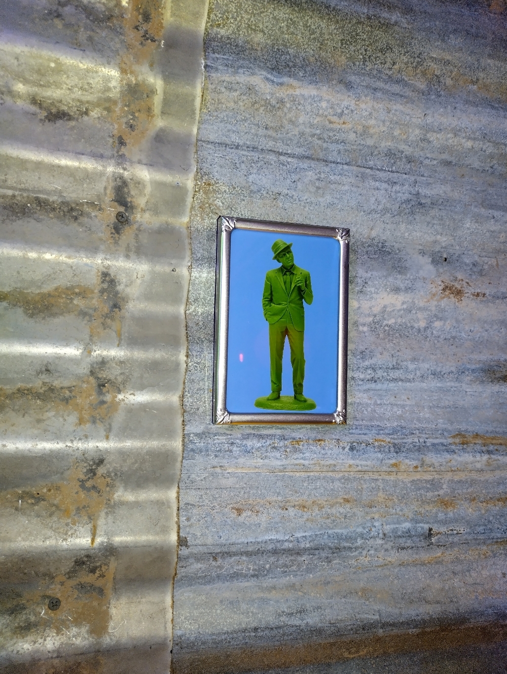 Frank Sinatra Plastic Army Man Framed Art Print By Neon Nicho
